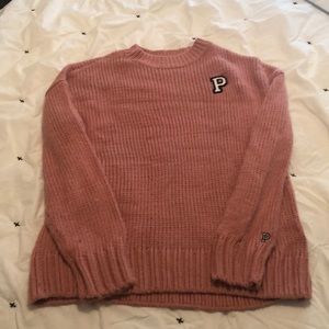 Victoria’s Secret Pink rose colored sweater.
